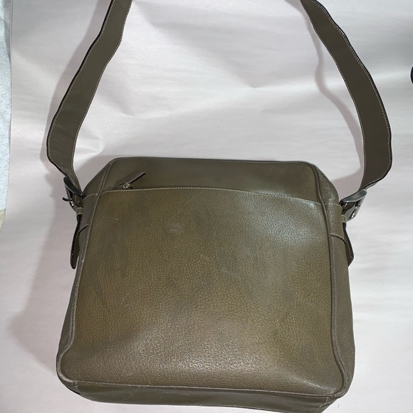 PRADA Khaki green leather xbody camera mssgr bag - Picture 1 of 16